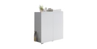 Rangement double portes TINY – 100x120 cm – Coloris blanc – Design moderne