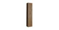 Meuble de salle de bain suspendu BURA – 1 porte – Chêne clair – Design moderne