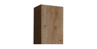 Meuble de salle de bain suspendu BURA – 1 porte – Chêne clair – Design moderne
