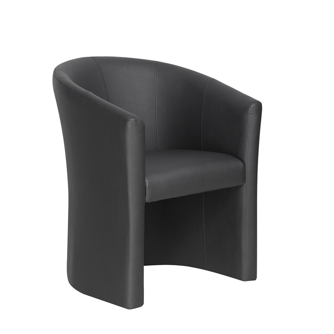 Sillón de salón KYOTO - Cómodo - Negro - Estilo vintage