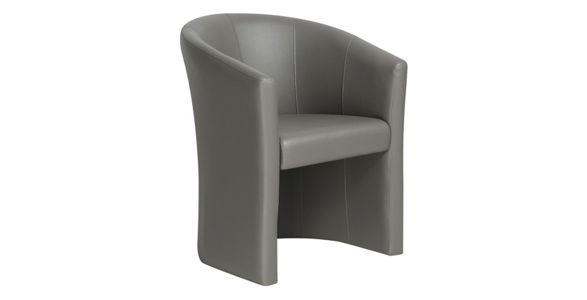 Fauteuil de salon KYOTO – Confortable – coloris gris vert – Style vintage