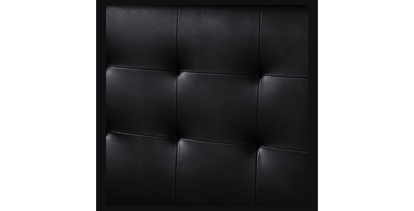 Opbergbed RICO - 160x200 cm - Kleur zwart - Inclusief lattenbodem - Elegant en praktisch design