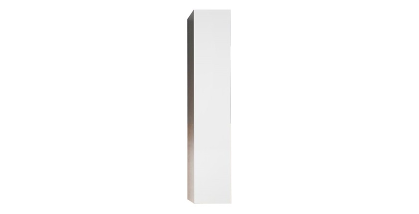 Meuble de salle de bain suspendu CISA – 1 porte – Blanc brillant – Design moderne
