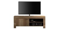 Mobile TV 140cm, 1 porta, collezione HOL, colore rovere scuro