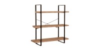 Étagère industrielle SHELVES – 3 niveaux – Bois et métal – Design loft tendance