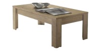 Table basse SHOW – Pieds en bois – Coloris chêne clair – Design élégant et moderne