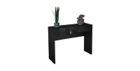 Console d'entrée ARENA avec tiroir coloris noir brillant – Dimensions 109 x 81 x 34 cm