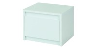 Lot de deux tables de chevet pour chambre à coucher. Collection VERONA. Coloris blanc