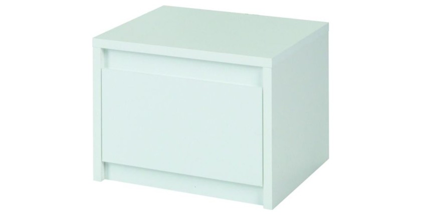Lot de deux tables de chevet pour chambre à coucher. Collection VERONA. Coloris blanc