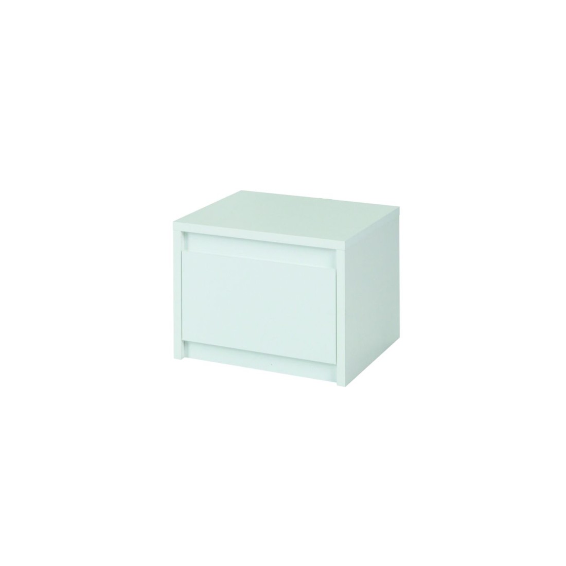 Lot de deux tables de chevet pour chambre à coucher. Collection VERONA. Coloris blanc