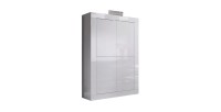 Buffetkast met 4 deuren ISORA - Glanzend wit gelakt - Modern en functioneel design