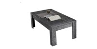 Table basse COLOMARMO – Noir effet marbre – Élégance et modernité pour votre salon
