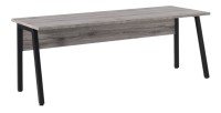 Bureau droit 150cm chêne gris Sherman & noir – Collection SOON – Design professionnel