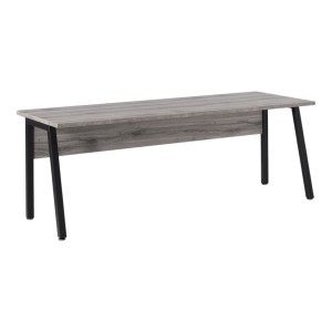 Schreibtisch gerade 150cm graue Eiche Sherman & schwarz – Kollektion SOON – Professionelles Design