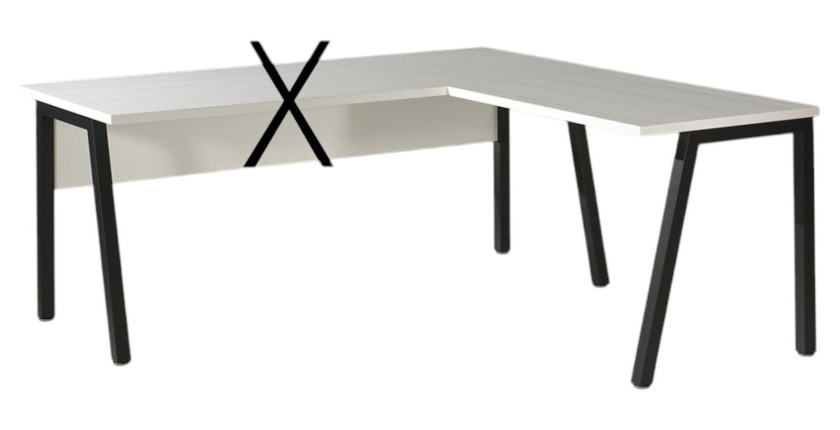 Retour pour Bureau – Collection SOON – Coloris Blanc et Noir – Extension Fonctionnelle
