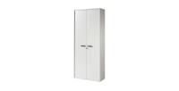 Armoire de bureau – 2 portes et étagères – Collection SOON – Blanc Mat