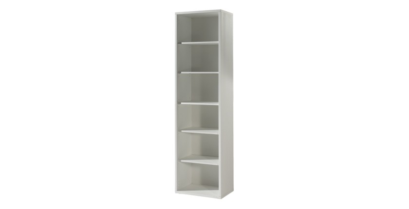 Bibliothèque de bureau avec 5 étagères – Collection SOON – Blanc Mat