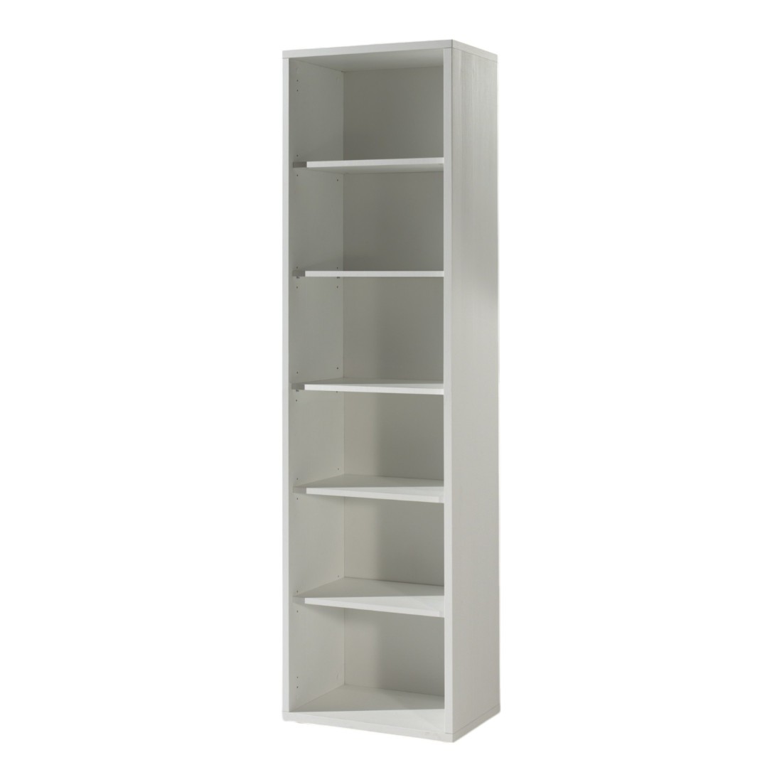 Bibliothèque de bureau avec 5 étagères – Collection SOON – Blanc Mat