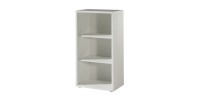 Bibliothèque de bureau avec 2 étagères – Collection SOON – Blanc Mat
