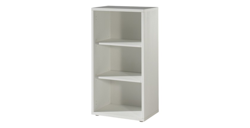 Bibliothèque de bureau avec 2 étagères – Collection SOON – Blanc Mat
