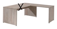 Retour pour bureau de la collection YUKON coloris chêne brut