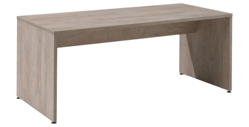 Bureau professionnel 180cm coloris chêne brut collection YUKON
