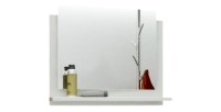 Miroir de salle de bain pour collection OWL/RAVEN/BIRD, coloris blanc