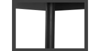 Lot de 4 chaises de salle à manger KEIZO – Design moderne – Pieds en métal noir – Revêtement PU