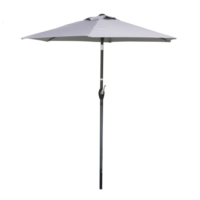 Parasol inclinable gris...
