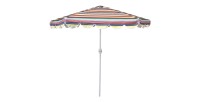 Parasol inclinable multicolore – Ø2,50m – H2,13m – Aluminium – Toile polyester 160g/m² – Manivelle