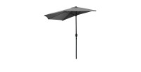 Demi-parasol mural gris anthracite – 270x135x230cm – Aluminium – Toile polyester 180g/m² – Manivelle
