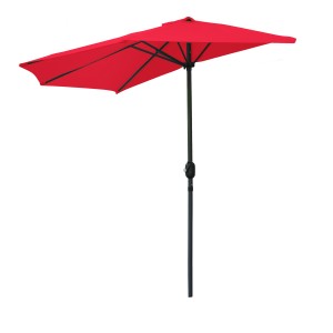 Demi-parasol mural rouge –...