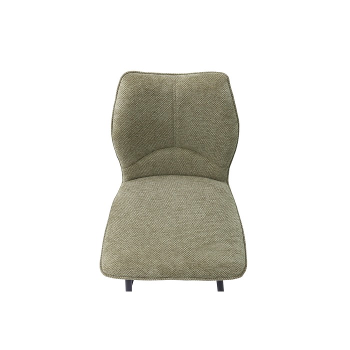 Silla de mostrador giratoria CROFT – Tela beige arena – Patas de metal negro – Altura 103 cm – Estilo diseño/industrial
