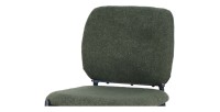 Counterstoel RITA – Groene stof – Zwarte metalen poten – Hoogte 99 cm – Design/industriële stijl
