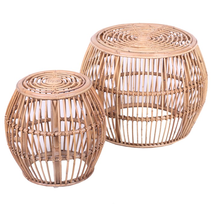 Lot de 2 tables basses...