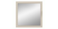 Miroir LUNA – Beige mat – Carré 80x80 cm – À suspendre 
