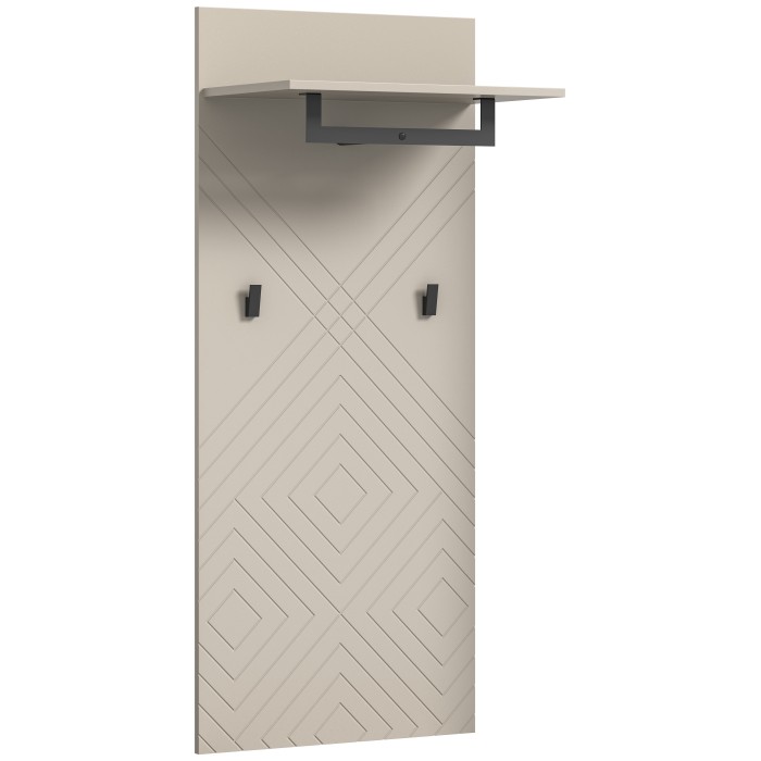 Wandkapstok LUNA - Mat Beige - 60x140x35 cm 