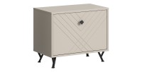 Schoenenkast LUNA - Mat Beige - 1 klep - 60x50x35 cm 