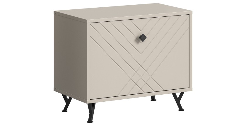 Schoenenkast LUNA - Mat Beige - 1 klep - 60x50x35 cm 