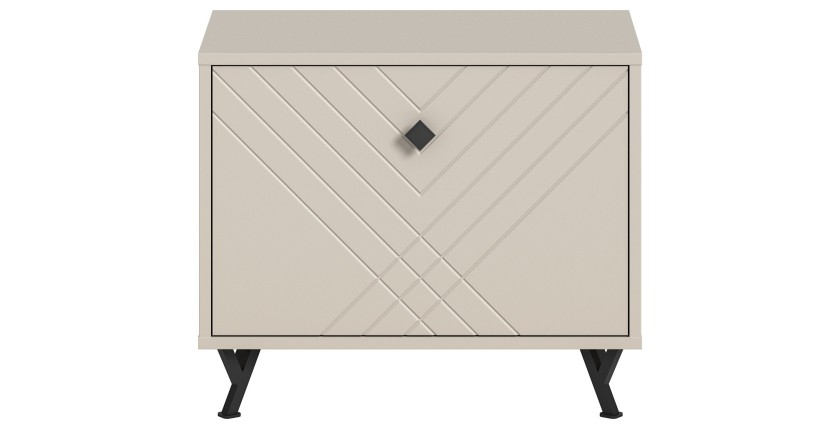 Schoenenkast LUNA - Mat Beige - 1 klep - 60x50x35 cm 