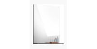 Miroir de salle de bain SCOTT – Gris foncé – 60x79x18 cm 