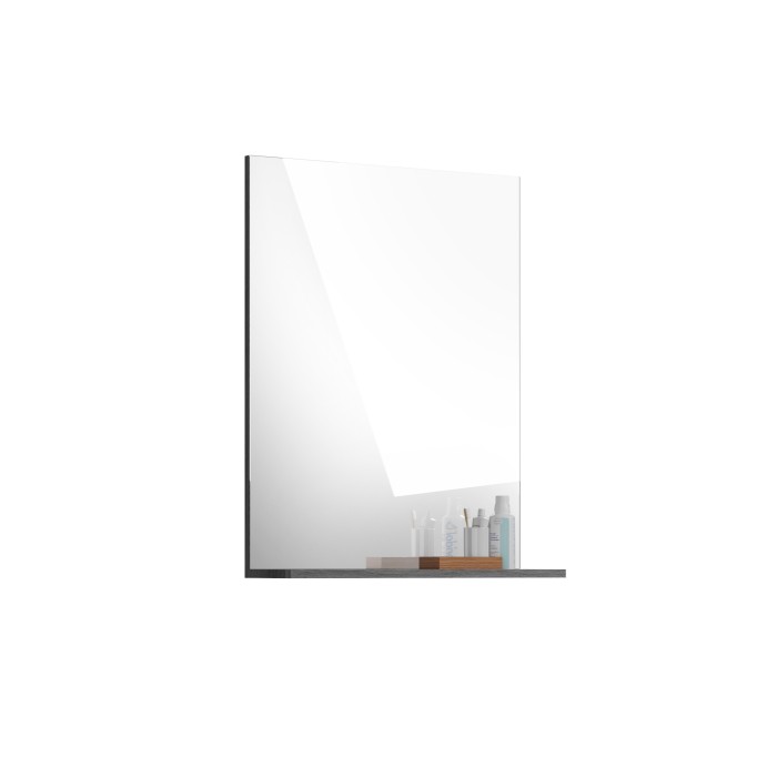 Specchio per bagno SCOTT - Grigio scuro - 60x79x18 cm 