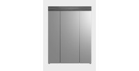 Conjunto para baño SCOTT – Mueble bajo lavabo, mueble de almacenamiento con espejo, columna y 2 medias columnas – Gris oscuro y 