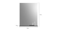 Ensemble salle de bain SCOTT – Meuble sous vasque et miroir 