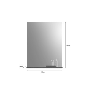 Ensemble salle de bain SCOTT – Meuble sous vasque et miroir 