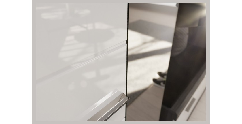Ensemble d'entrée SCOTT – Meubles de rangement avec miroir et porte-manteaux 