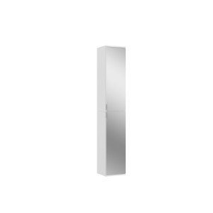 Armoire 4 portes BODITE – 2 portes avec miroirs – Blanc laqué 