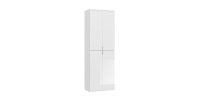 Armoire de rangement 12 portes BODITE – Blanc laqué – Design moderne 