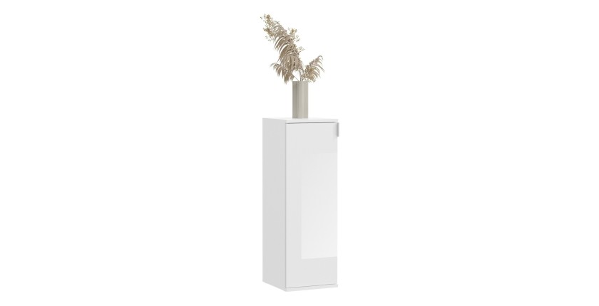 Buffet BODITE – 3 portes – Blanc laqué – Design compact et moderne 
