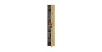 Armoire de rangement BODITE – 6 portes – Chêne clair – Style classique et spacieux 